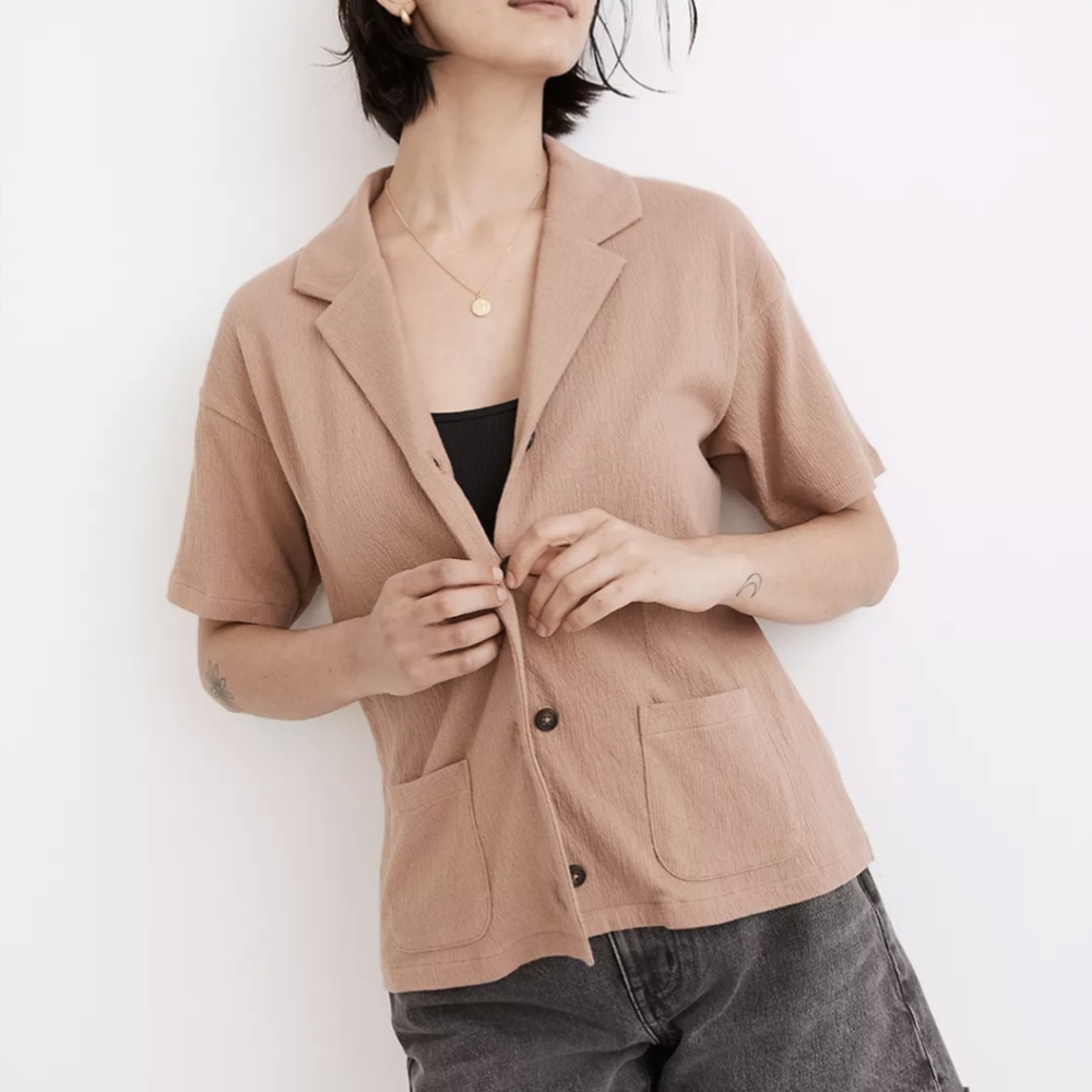 Madewell Camp Shirt Lightspun Knit